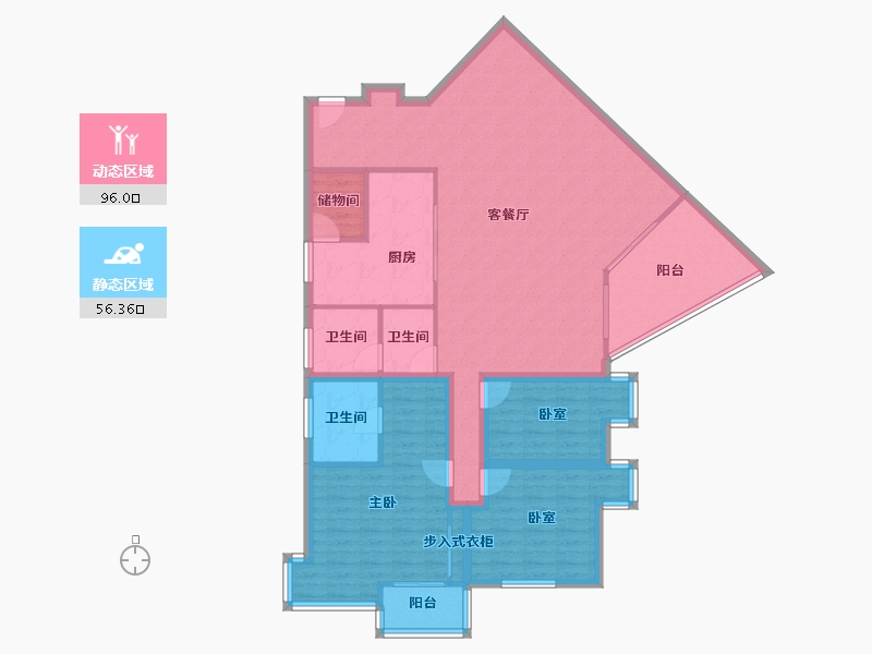 广东省-深圳市-锦绣花园四期-138.10-户型库-动静分区