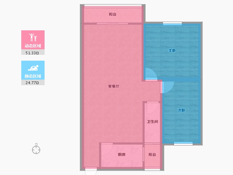 广东省-深圳市-青湖山庄-68.38-户型库-动静分区