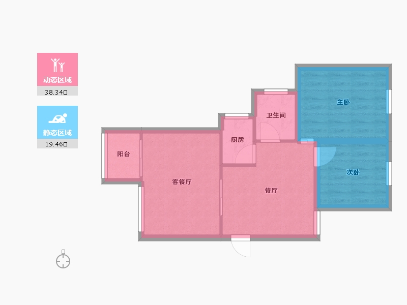 广东省-深圳市-翠珠小区-51.24-户型库-动静分区