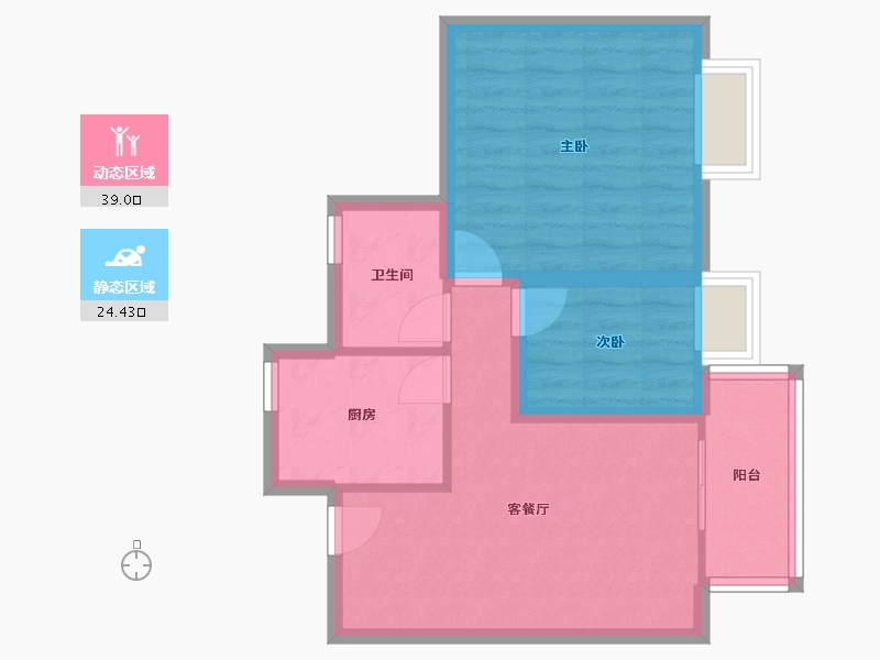 广东省-深圳市-海岸明珠-56.24-户型库-动静分区