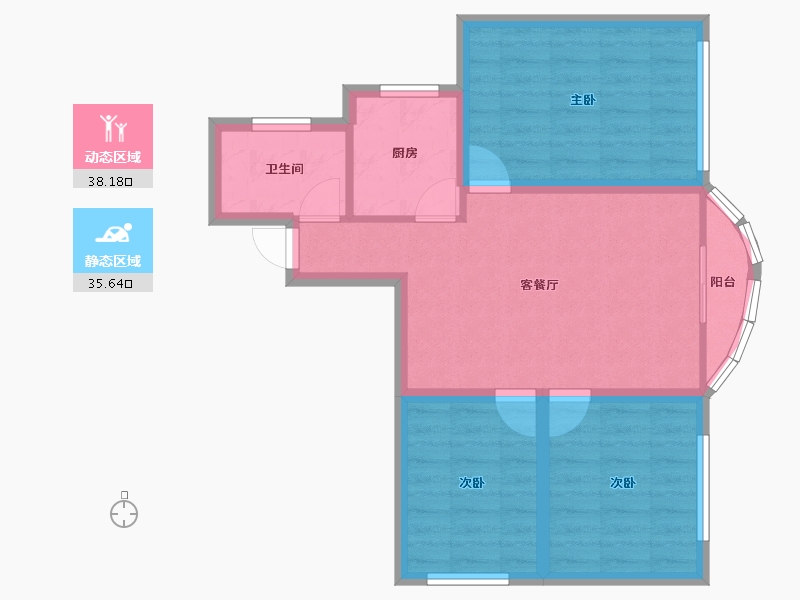 广东省-深圳市-东悦名轩-65.59-户型库-动静分区