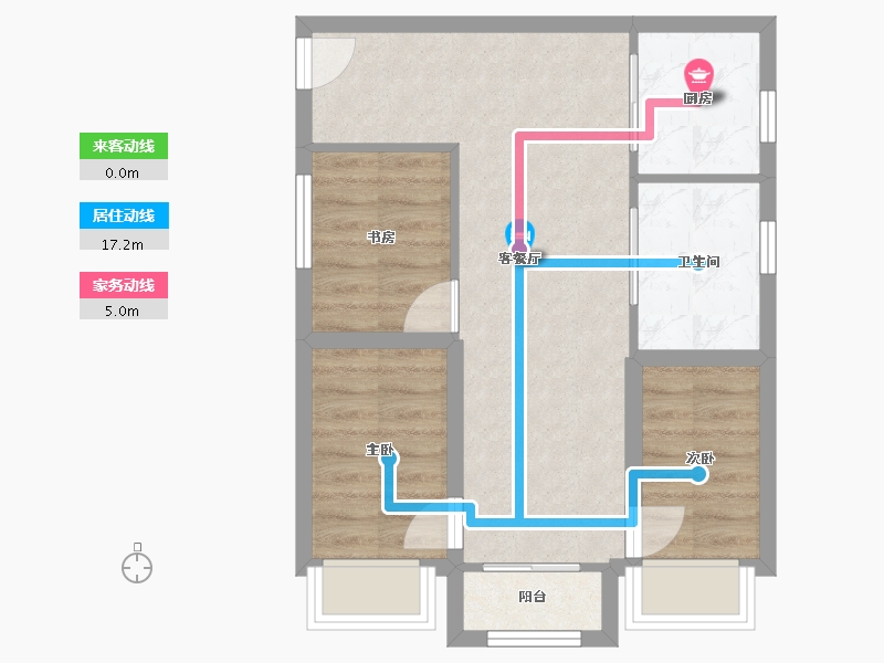 广东省-深圳市-长丰苑-55.03-户型库-动静线