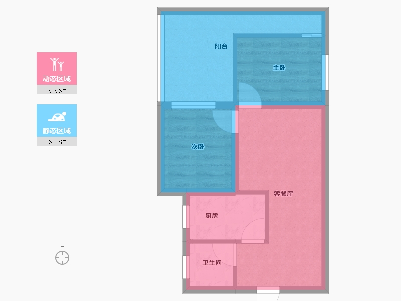 广东省-深圳市-龙佳园-45.25-户型库-动静分区