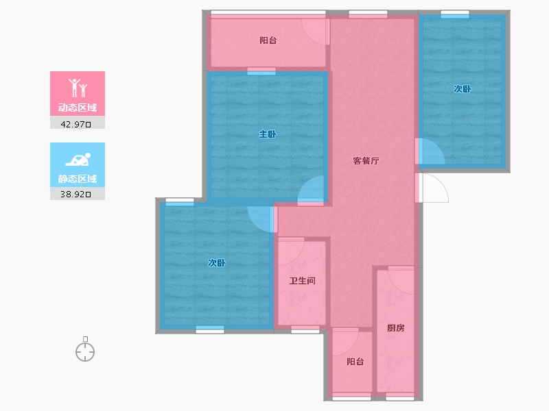 广东省-深圳市-南油生活区(A区)-72.03-户型库-动静分区