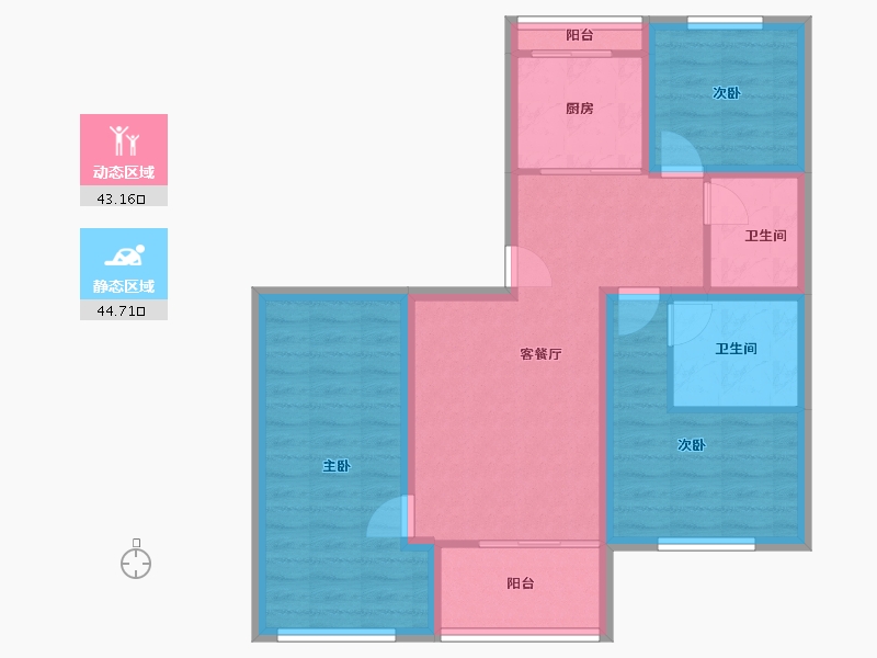 广东省-深圳市-碧榕湾-77.75-户型库-动静分区