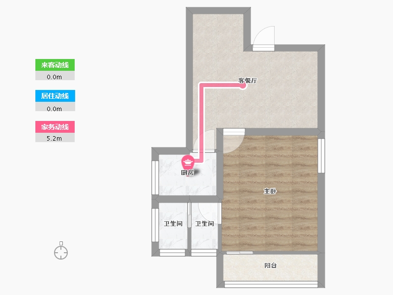 广东省-深圳市-双城世纪大厦-41.60-户型库-动静线