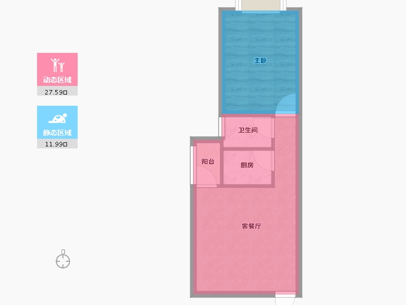 广东省-深圳市-东港中心大厦-34.95-户型库-动静分区