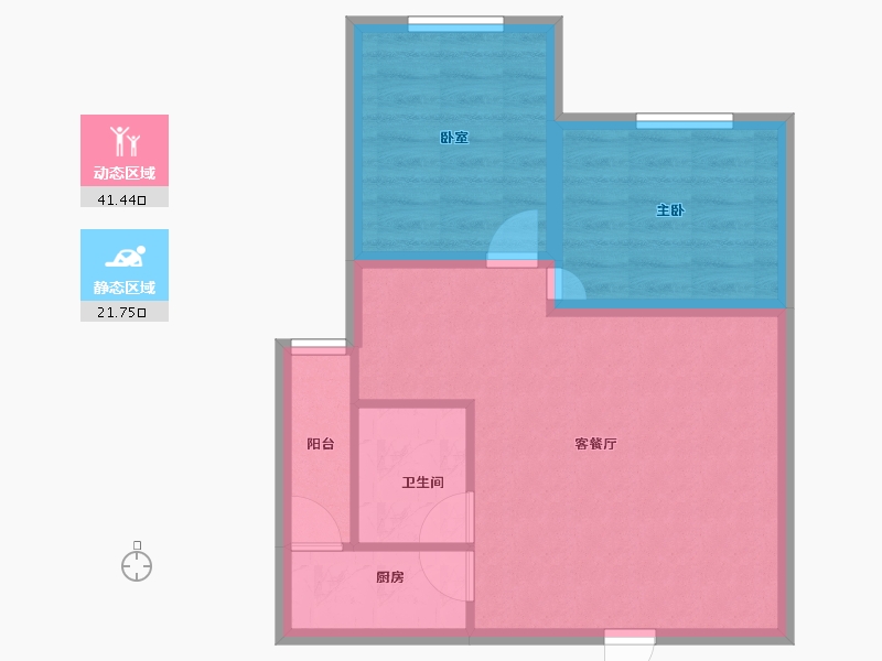 广东省-深圳市-海富花园-56.41-户型库-动静分区