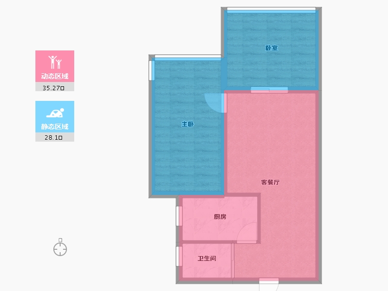 广东省-深圳市-龙佳园-56.78-户型库-动静分区