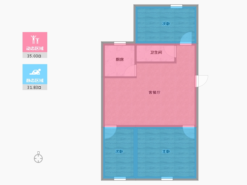 广东省-深圳市-荔苑小区(南区)-59.52-户型库-动静分区