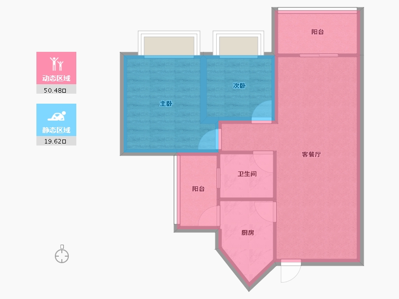 广东省-深圳市-天朗风清-62.42-户型库-动静分区