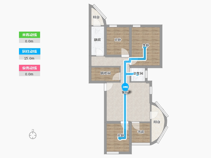 广东省-深圳市-祥祺花园-67.20-户型库-动静线