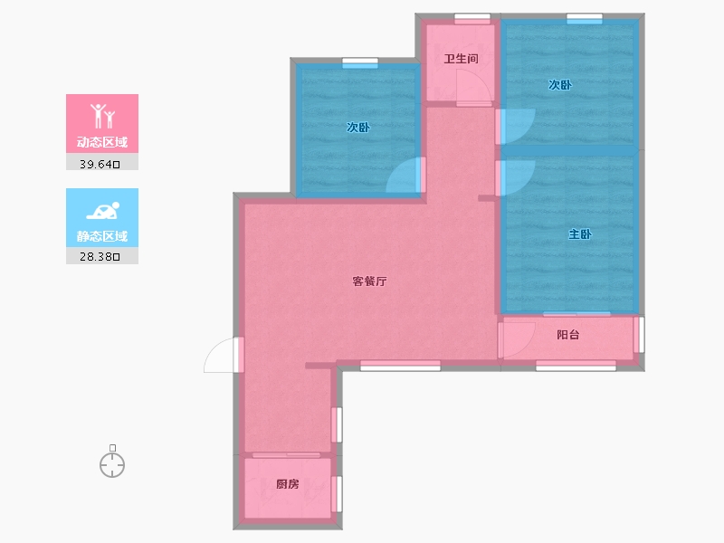 广东省-深圳市-荔苑小区(北区)-60.06-户型库-动静分区