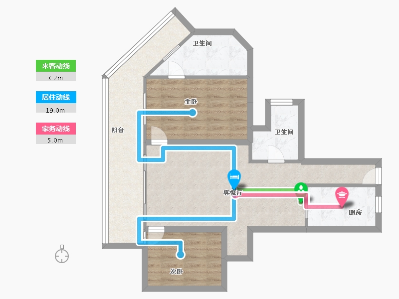 广东省-深圳市-十五峯花园-71.72-户型库-动静线