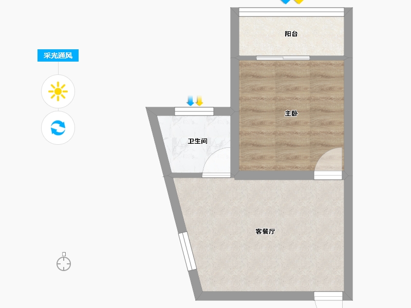 广东省-深圳市-中润大厦-30.23-户型库-采光通风