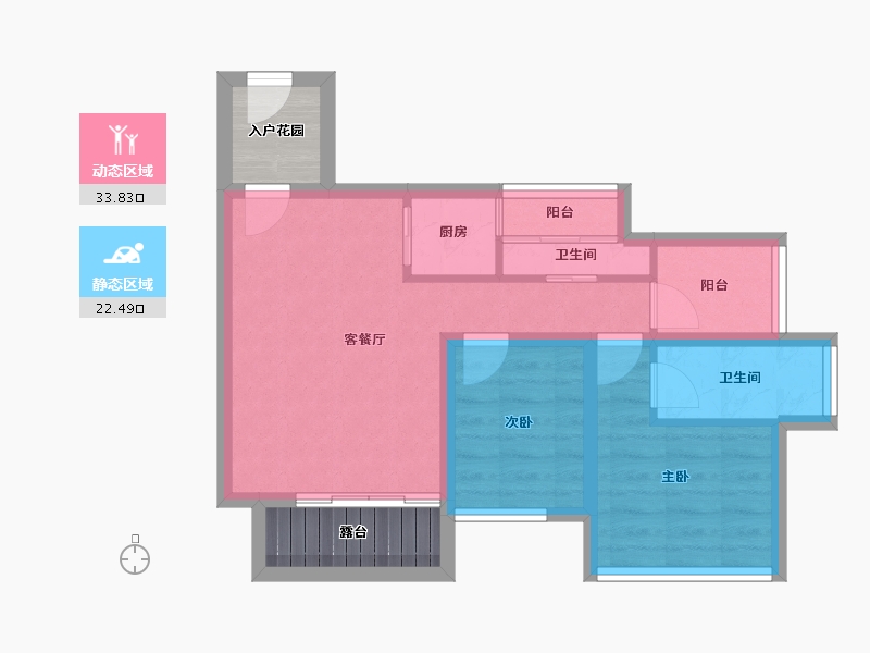 广东省-深圳市-棕榈堡花园-55.87-户型库-动静分区