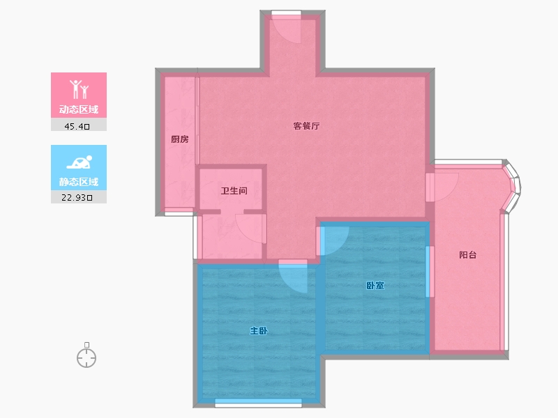 广东省-深圳市-太子山庄-60.39-户型库-动静分区