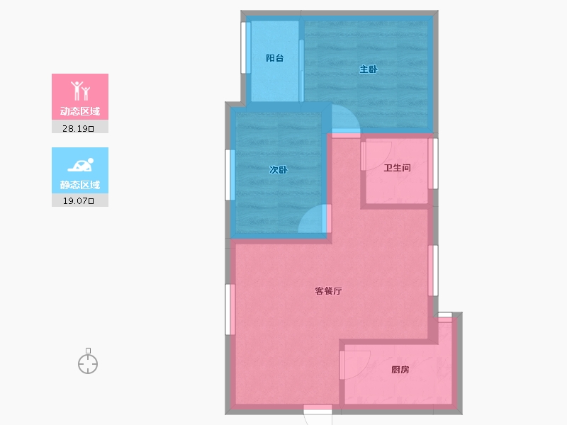 广东省-深圳市-汇鑫花园-41.09-户型库-动静分区