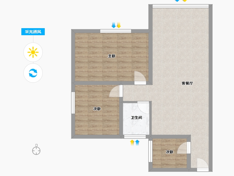 广东省-深圳市-南粤山庄-71.21-户型库-采光通风