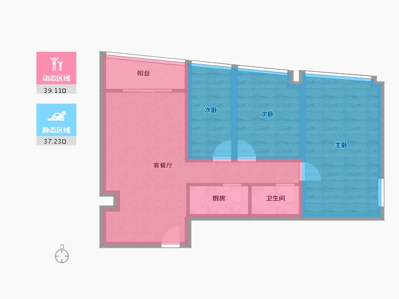 广东省-深圳市-森威大厦-67.34-户型库-动静分区