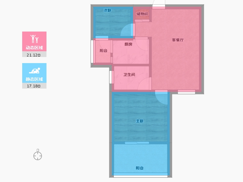 湖北省-黄冈市-东方颐园-33.00-户型库-动静分区