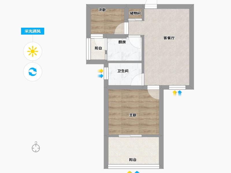 湖北省-黄冈市-东方颐园-33.00-户型库-采光通风