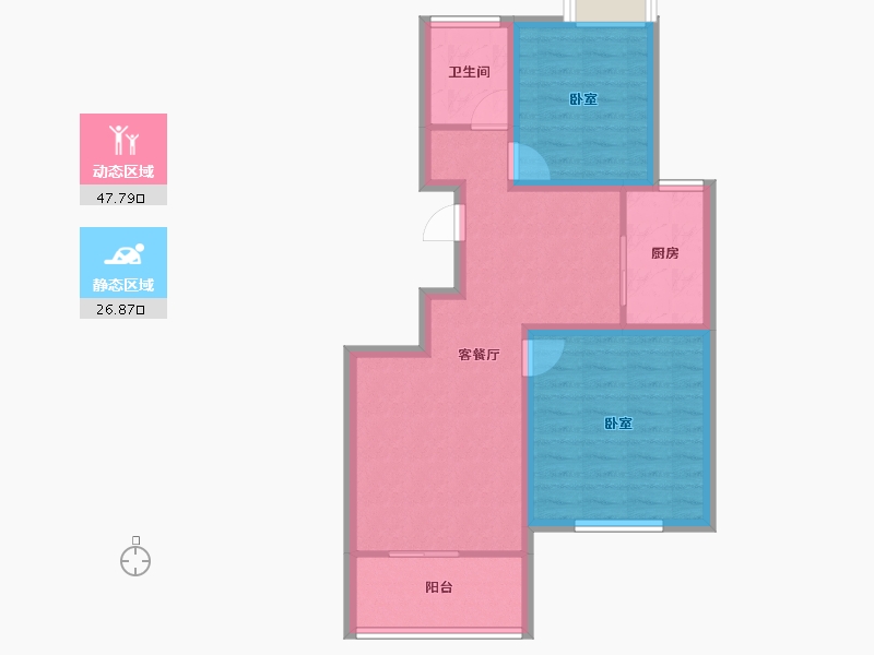 广东省-深圳市-创新花园-66.24-户型库-动静分区