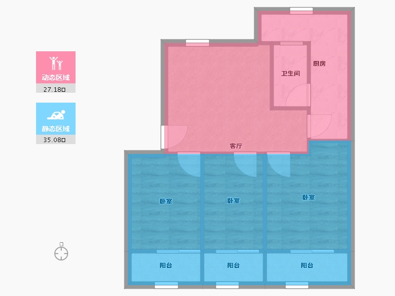 广东省-深圳市-大塘垅小区-55.77-户型库-动静分区