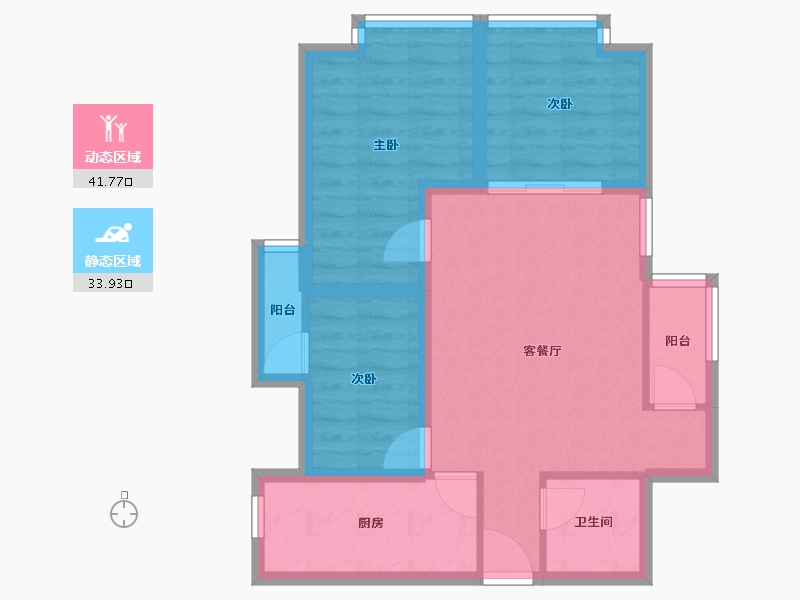 广东省-深圳市-城市天地广场-66.97-户型库-动静分区