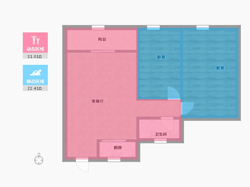 广东省-深圳市-泊林花园-48.00-户型库-动静分区