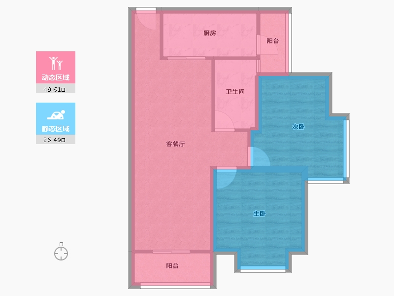 广东省-深圳市-华南西苑-67.74-户型库-动静分区