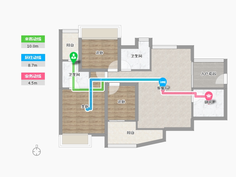 广东省-深圳市-信义假日名城(五期)-76.21-户型库-动静线