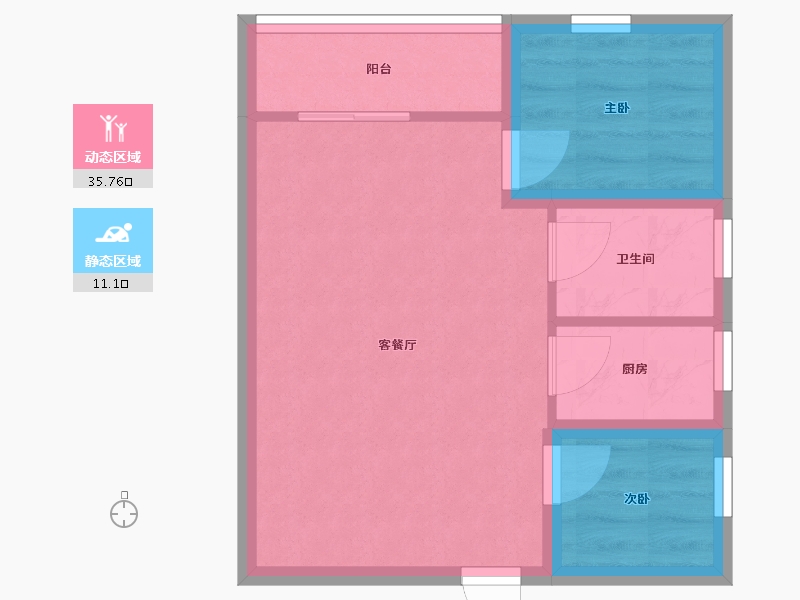 广东省-深圳市-双城世纪大厦-41.45-户型库-动静分区