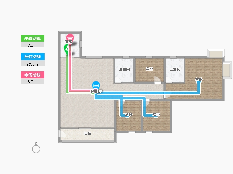 广东省-深圳市-中粮鸿云-144.37-户型库-动静线