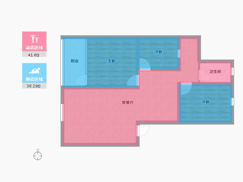 广东省-深圳市-荔苑小区(南区)-68.82-户型库-动静分区