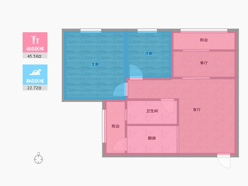 广东省-深圳市-翠拥华庭-60.63-户型库-动静分区