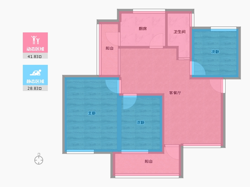 广东省-深圳市-马古岭小区-61.69-户型库-动静分区