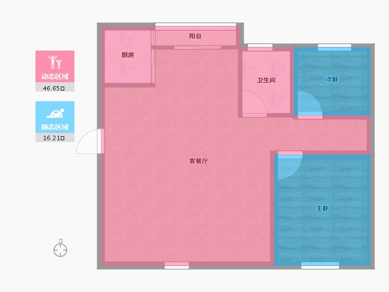 广东省-深圳市-时代骄子大厦-56.30-户型库-动静分区