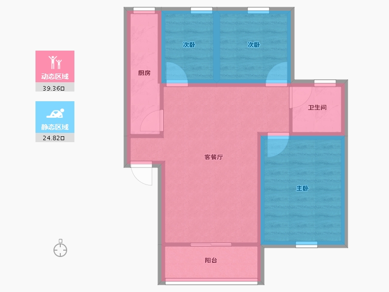 广东省-深圳市-荔苑小区(南区)-56.22-户型库-动静分区