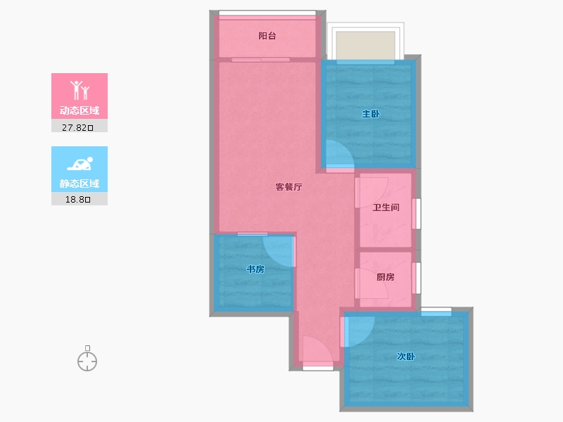 广东省-深圳市-长丰苑-40.47-户型库-动静分区