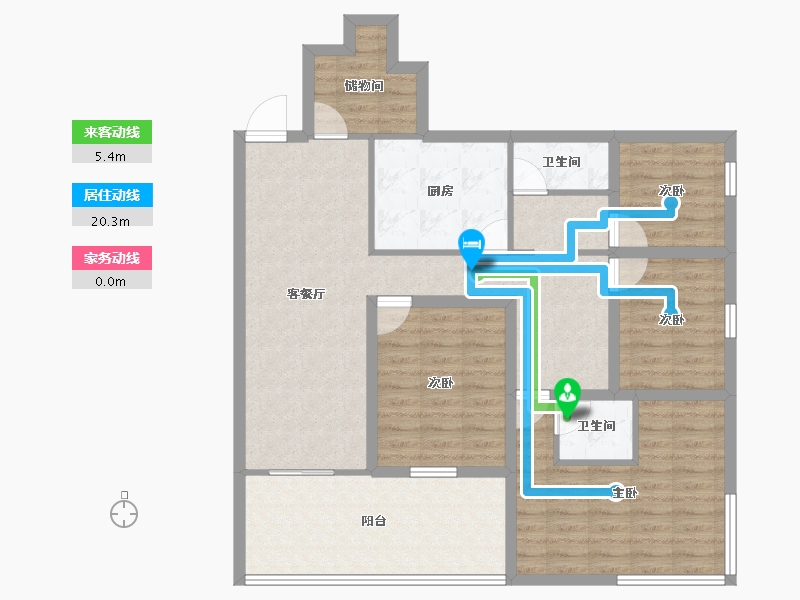 广东省-深圳市-鸿翔花园-109.17-户型库-动静线