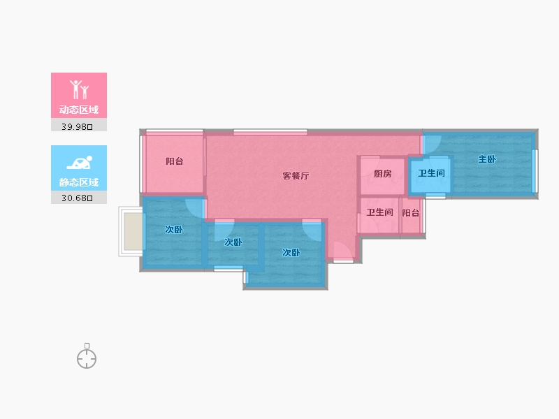 广东省-深圳市-康佳苑-61.51-户型库-动静分区