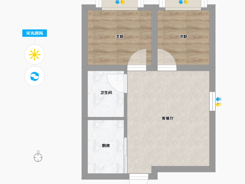 广东省-深圳市-红岭大厦-31.89-户型库-采光通风