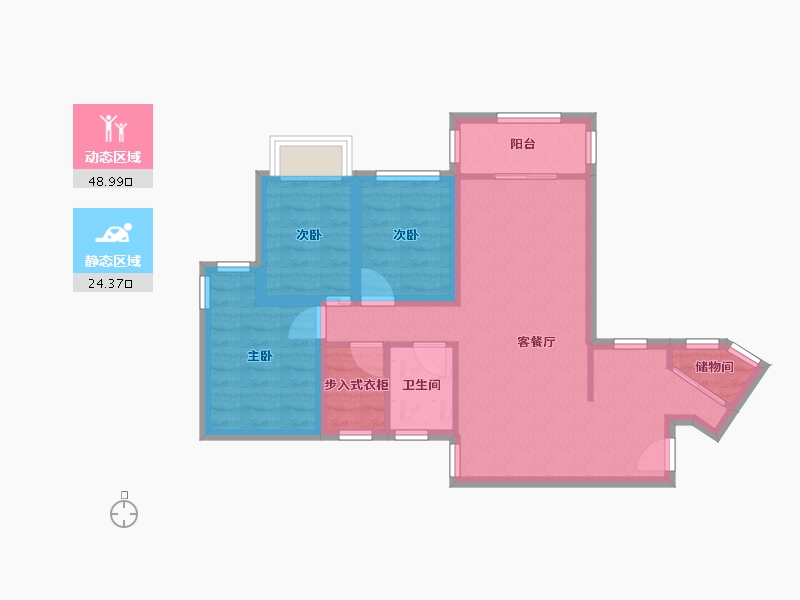 广东省-深圳市-海印长城-64.45-户型库-动静分区