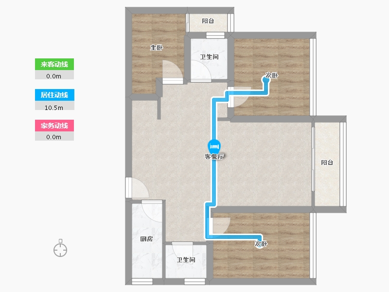 广东省-深圳市-华晖云门-65.09-户型库-动静线