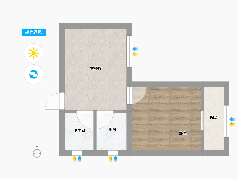 广东省-深圳市-碧海富通城三期-28.24-户型库-采光通风