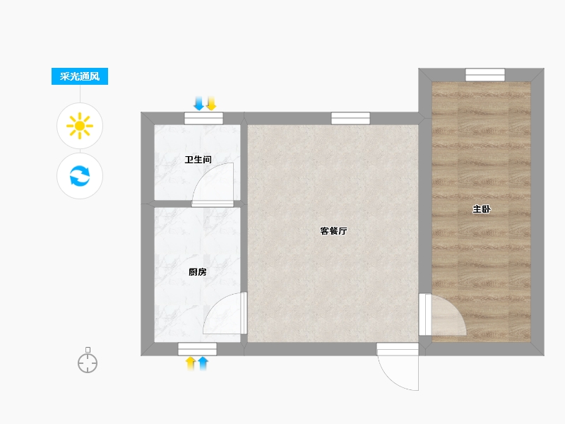 广东省-深圳市-新银座大厦-30.18-户型库-采光通风