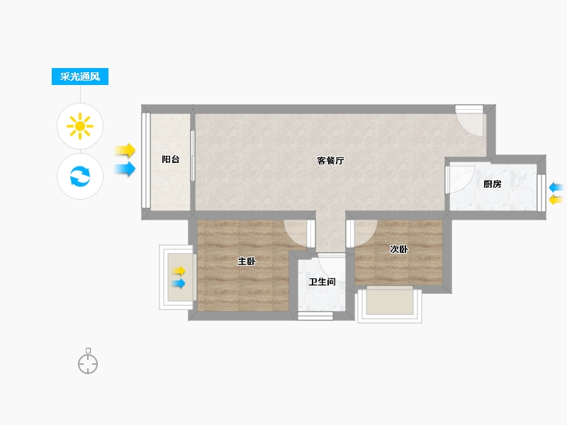 广东省-深圳市-银湖山庄-44.21-户型库-采光通风