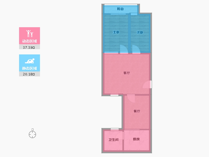 广东省-深圳市-双城世纪大厦-50.63-户型库-动静分区