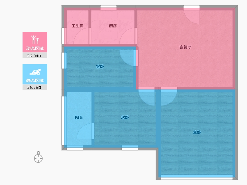 广东省-深圳市-铁路小区-55.19-户型库-动静分区